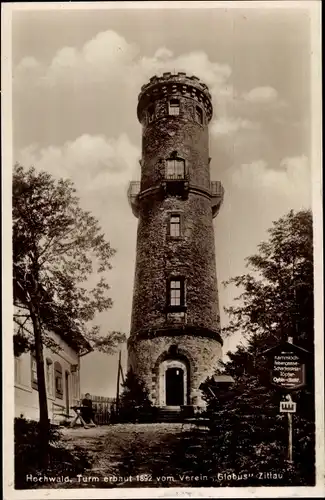 Ak Oybin in der Oberlausitz, Zittauer Gebirge, Hochwald, Hvozd, Turm