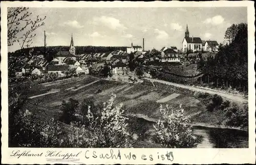 Ak Holzappel Rheinland Pfalz, Teilansicht mit Kirche