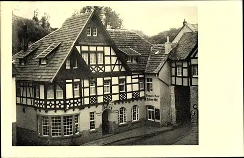 Ak Blankenheim i.d. Eifel, Biermanns Hotel Kölner Hof, Eingang