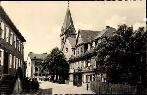 Ak Steinach im Thüringer Wald, Café Vaterland, Kirche