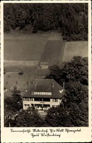 Ak Mellenbach Glasbach im Schwarzatal Thüringen, Haus Weißenburg, Gasthof und Pension