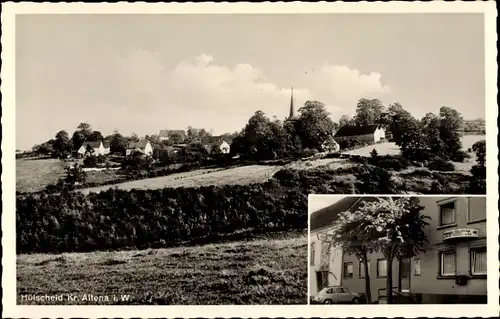 Ak Hülscheid Schalksmühle im Sauerland, Teilansicht, Gasthaus zum Dorfkrug