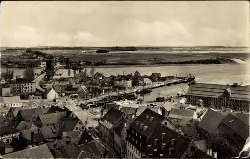 Ak Wolgast in Mecklenburg Vorpommern, Blick zur Insel Usedom