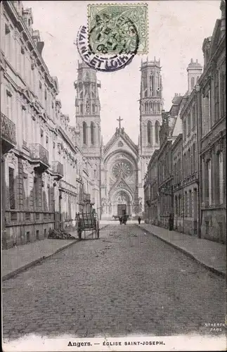 Ak Angers Maine et Loire, Eglise Saint Joseph
