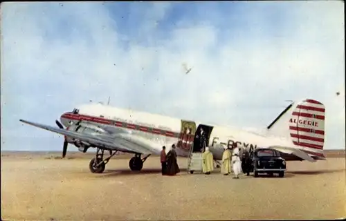 Ak Algerisches Passagierflugzeug, Douglas DC 3, Cie Générale de Transports Aériens, Air Algérie