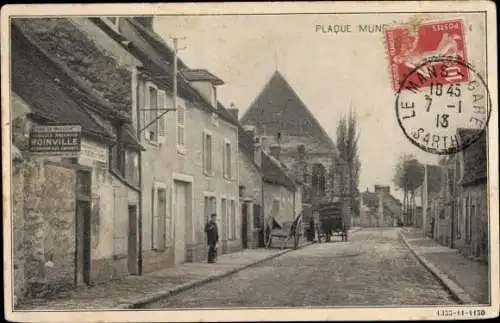 Ak Dourdan Essonne, Plaque Municipale Michelin