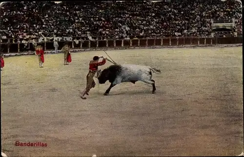 Ak Corrida de Toros, Banderillas, Stierkampf