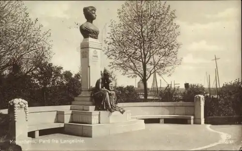 Ak København Kopenhagen Dänemark, Parti fra Langelinie