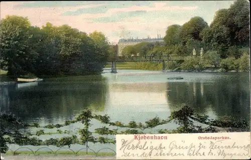 Ak Kjøbenhavn København Kopenhagen Dänemark, Orstedsparken