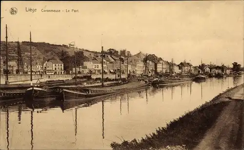 Ak Liège Lüttich Wallonien, Le Port