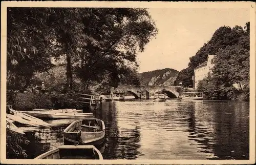 Ak Anseremme Dinant Wallonien Namur, La Lesse au Pont Saint Jean