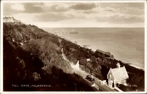 Ak Folkestone Kent England, Toll Gate