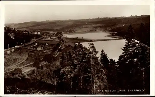 Ak Sheffield Yorkshire England, The Rivelin Dams