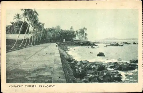 Ak Konakry Conakry Guinea, Promenade