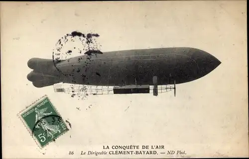 Ak La Conquete de l'Air, Dirigeable Clement Bayard, Luftschiff