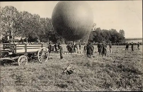 Ak Aero Club, ballon et voiture de transport