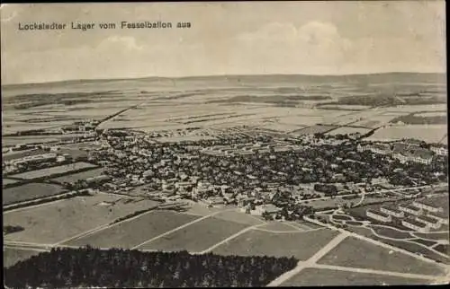 Ak Lockstedt in Holstein, Lockstedter Lager, vom Fesselballon aus gesehen