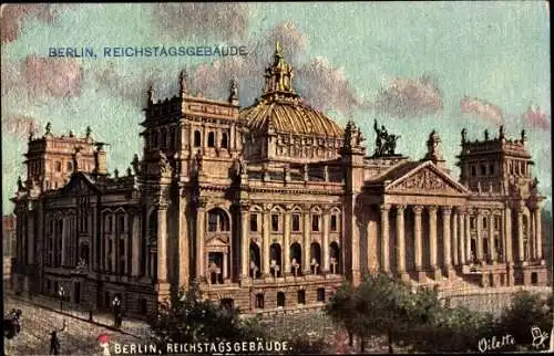 Künstler Ak Berlin Mitte, Reichstagsgebäude
