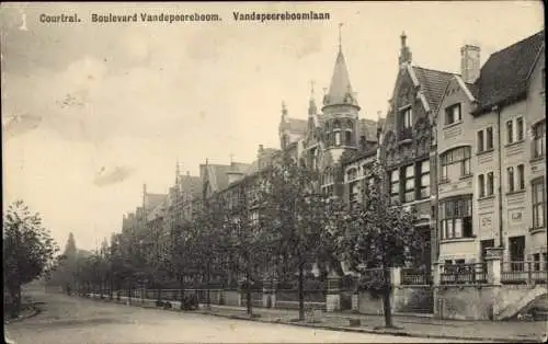 Ak Kortrijk Courtrai Westflandern, Boulevard Vandepeereboom