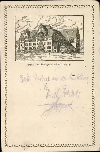 Ak Leipzig in Sachsen, Buchgewerbehaus, Germania Ring, 22 Ringtag u. 19 Deutscher Sammlertag