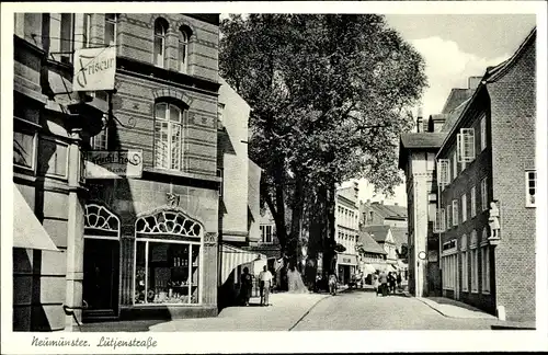 Ak Neumünster in Holstein, Lütjenstraße, Friseur, Geschäft