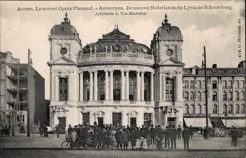 Ak Oostende Ostende Westflandern, Le nouvel Opera Flamand