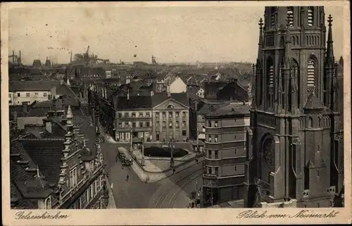 Ak Gelsenkirchen im Ruhrgebiet, Blick vom Neumarkt