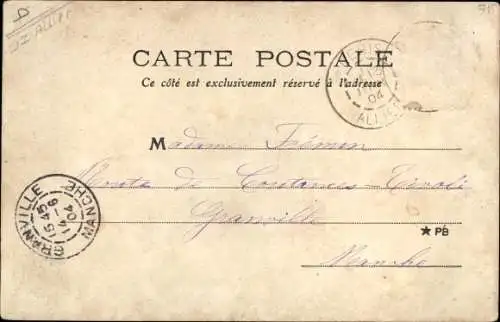 Ak Néris les Bains Allier, Les Porteurs