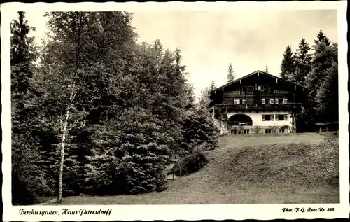 Ak Berchtesgaden in Oberbayern, Haus Petersdorff