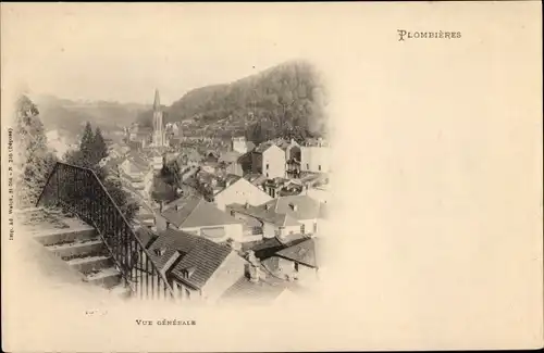 Ak Plombières les Bains Lothringen Vosges, Vue Generale