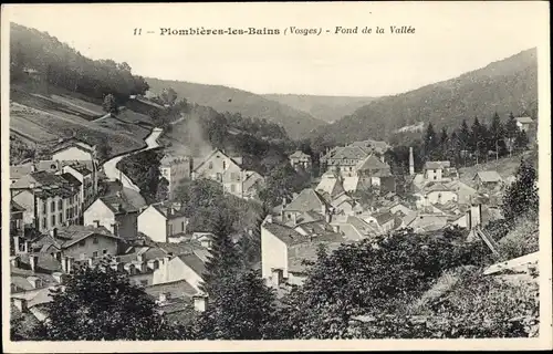 Ak Plombières les Bains Lothringen Vosges, Fond de la Vallee