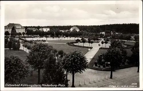 Ak Ostseebad Kühlungsborn, Hindenburgplatz