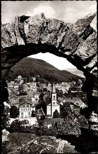 Ak Lindenfels im Odenwald, Blick von der Burg