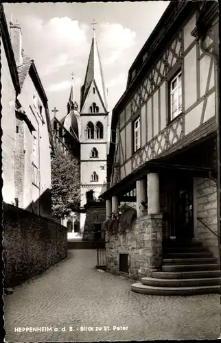 Ak Heppenheim an der Bergstraße, St. Peter Kirche