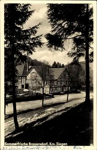 Ak Brauersdorf Netphen im Siegerland, Gasthaus Werthenbach