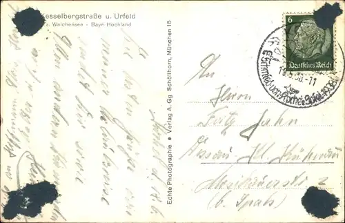 Ak Urfeld am Walchensee Kochel am See, Kesselbergstraße