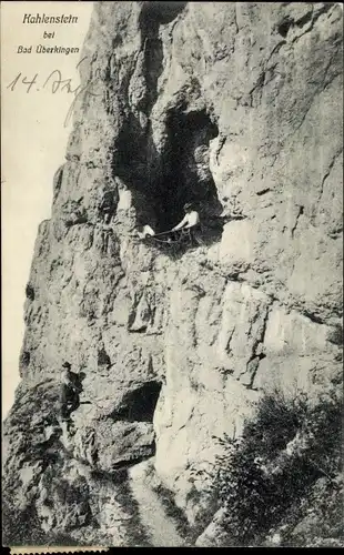 Ak Bad Überkingen in Württemberg, Kahlenstein, Kletterwand