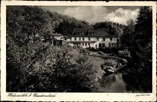 Ak Manderscheid in der Eifel, Heidsmühle, Gasthaus, Bachlauf