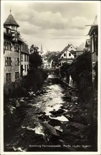 Ak Hornberg im Schwarzwald, Partie an der Gutach