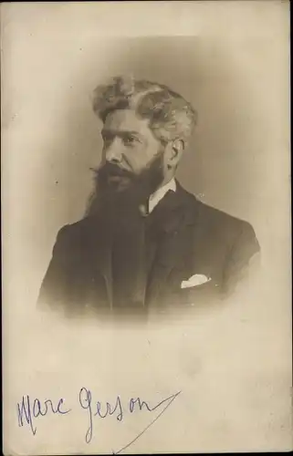 Foto Ak Marc Gerson, Portrait, Männerportrait