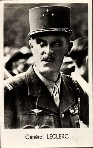 Ak General Jacques-Philippe Leclerc de Hauteclocque, Portrait, Uniform