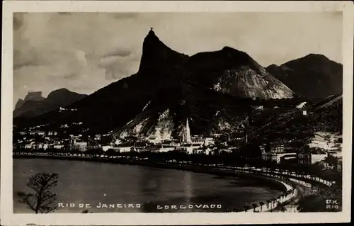 Ak Rio de Janeiro Brasilien, Corcovado