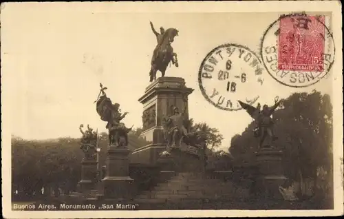 Ak Buenos Aires Argentinien, Monumento San Martin