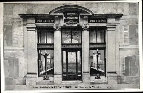 Ak Paris IX Opéra, La Providence, 56, Rue de la Victoire