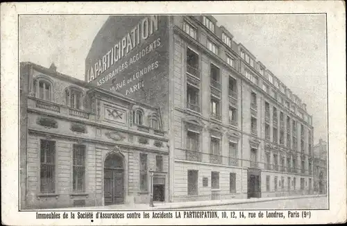Ak Paris IX Opéra, Assurances, La Participation, Rue de Londres