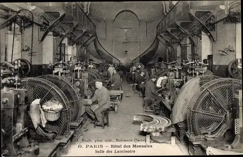 Ak Paris, Hotel des Monnaies, Salle des Laminoirs