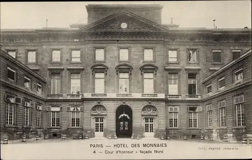 Ak Paris, Hotel des Monnaies, Cour d'honneur