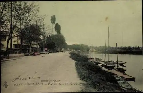 Ak Joinville le Pont Val de Marne, Port du Cercle de la Voile