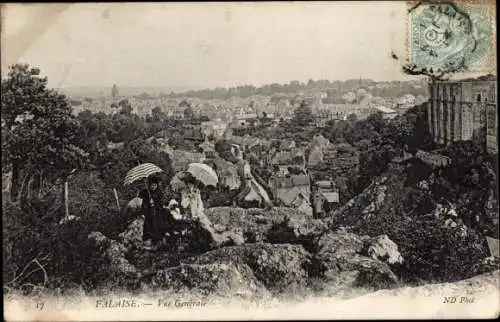 Ak Falaise Calvados, Vue Generale