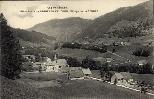 Ak La Seoule Pyrénées Atlantiques, Blick auf den Ort